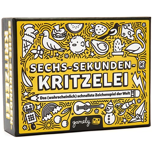 Sechs-Sekunden-Kritzelei von Gamely 28% günstiger – Ein lustiges Zeichenspiel für die ganze Familie (Amazon Oster Angebot)