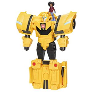Hasbro Transformers Spielzeug EarthSpark Spin Changer Bumblebee Action-Figur (20 cm) mit Mo Malto Figur (5 cm) – Prime Deal