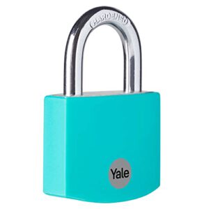 Yale – YE3B/38/119/1/TE Standardsicherheit 38 mm Aluminium Vorhängeschloss – türkis – 3€ (6,17€ gespart)