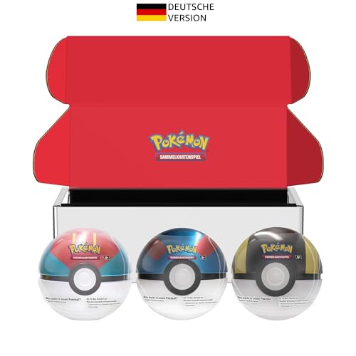 Spare 13,01€: Pokémon-Sammelkartenspiel: Tin-Box-Bundle Pokéball für nur 34,98€ statt 47,99€