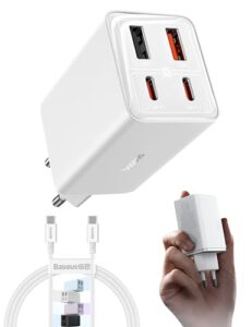 Baseus USB C Netzteil, 65W High-Speed USB C Ladegerät, PD 3.0 und PPS Schnellladeleistung – Dealpreis 23,99€ (52% Rabatt)