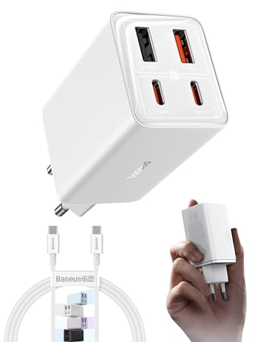 Baseus USB C Netzteil, 65W High-Speed USB C Ladegerät, PD 3.0 und PPS Schnellladeleistung – Dealpreis 23,99€ (52% Rabatt)