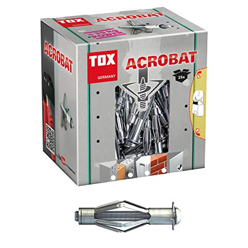 Spare 5,50€ beim Kauf von TOX Metall-Hohlraumdübel Acrobat M6 x 37 mm verzinkt auf Amazon