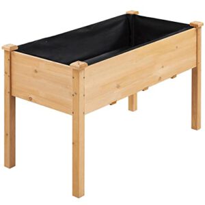 Yaheetech Hochbeet aus Holz Pflanzkasten Blumenbett – 20% Rabatt!