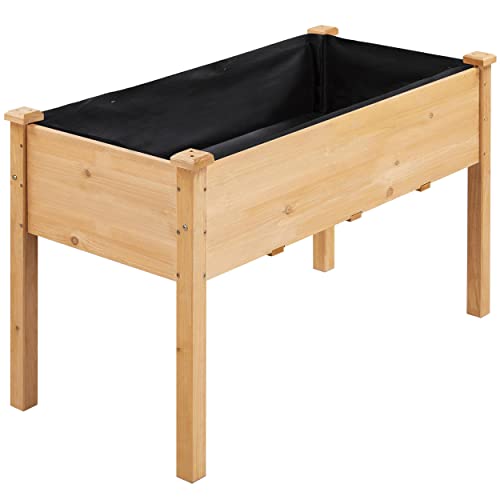 Yaheetech Hochbeet aus Holz Pflanzkasten Blumenbett – 20% Rabatt!