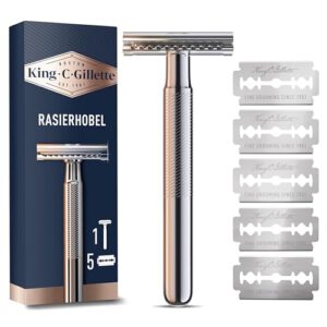 King C. Gillette Rasierhobel + 5 Rasierklingen – Spare 20% [Amazon]