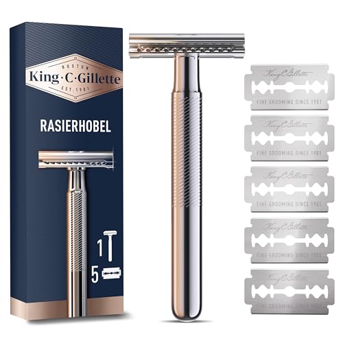 King C. Gillette Rasierhobel + 5 Rasierklingen – Spare 20% [Amazon]