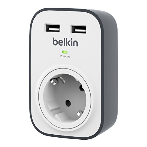 Belkin SurgeCube USB-Steckdose und Überspannungsschutz, 1 Weg/1 Stecker (Prime) – 11,35€ statt 22,37€