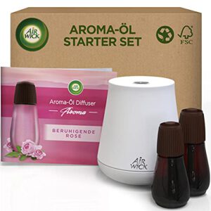 Air Wick Aroma-Öl Flakon Starter Set – Duft: Beruhigende Rose – 2 Nachfüller & Gerät für nur 11,48€ statt 20,95€