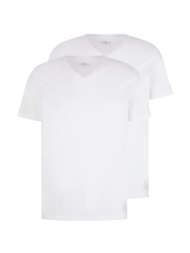Spare 7,25€! TOM TAILOR Herren T-Shirt mit V-Ausschnitt im Doppelpack [Amazon Oster Deals]