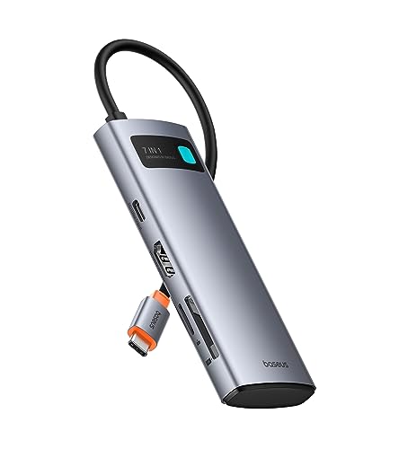 Baseus USB C Hub 7 in 1 Adapter mit 4K@60Hz HDMI, 100W PD, 3 USB-A 3.0 5Gbps, SD/TF Kartenleser – Nur 16,45€ statt 20,81€