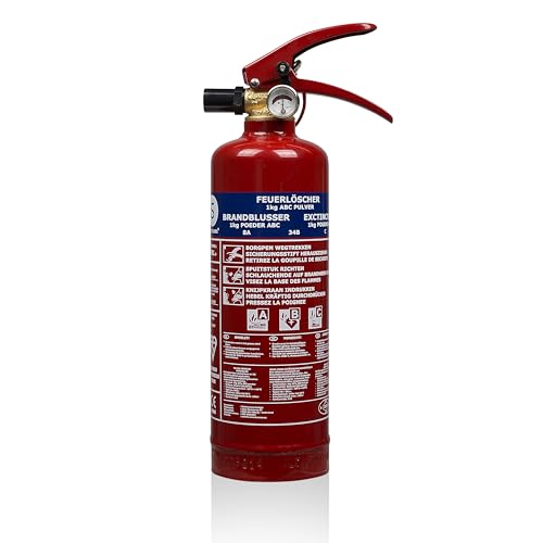 Smartwares 10.018.56 Pulverlöscher – 1 kg – für ABC Brände (Amazon Prime) – 46% Rabatt