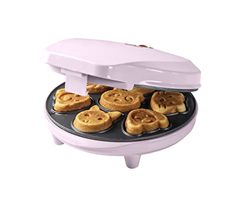 Bestron Waffeleisen für Mini-Cookies-Maker in Tiermotiven | 700W | Antihaftbeschichtung | Rosa – 17,99€ (Vergleichspreis: 22,90€)