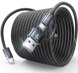 Spare 5,60€! LISEN 240W USB C auf USB C Kabel 2M mit USB Adapter – Deal bei Amazon