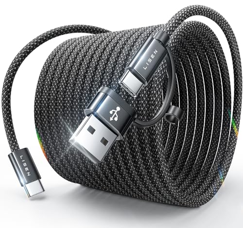 Spare 5,60€! LISEN 240W USB C auf USB C Kabel 2M mit USB Adapter – Deal bei Amazon