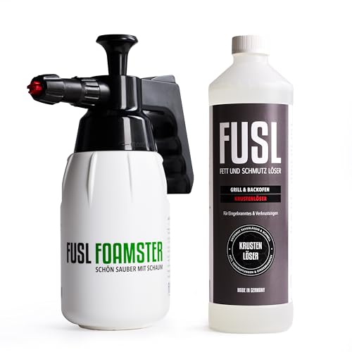 FUSL Komplett-Reinigungsset: FOAMSTER-Schaumkanone plus 1 Liter Krustenlöser @ 49,95€ – Spare 45%!