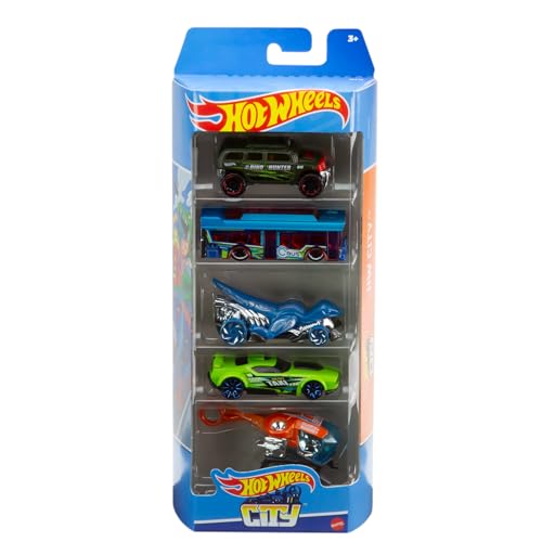 Hot Wheels Autos Set, 5er Pack, Maßstab 1:64, Stile variieren – Angebot: 6,99€ (46% Rabatt)