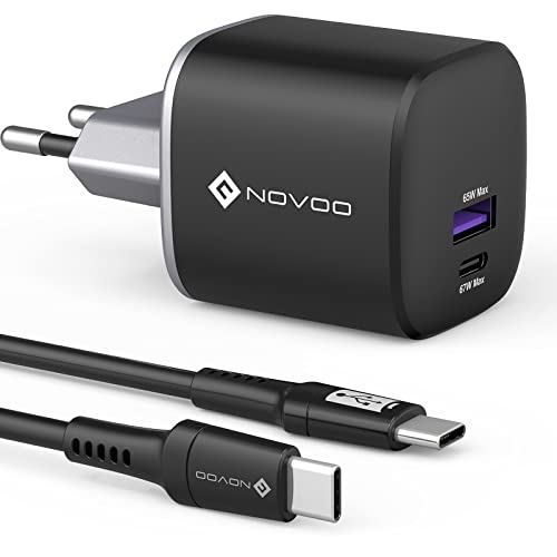 NOVOO 67W USB C Ladegerät GaN III USB C Netzteil Schnellladegerät – Nur für Prime Mitglieder