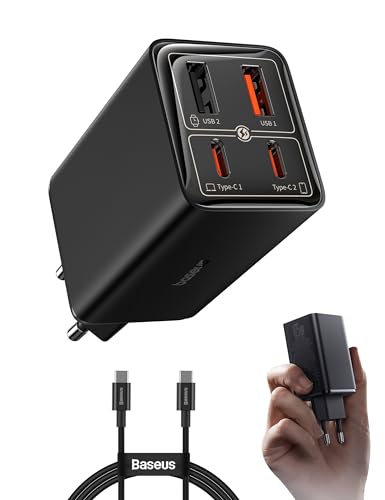 Baseus GaN 6 Pro 4 Ports USB C / A Ladegerät 65W Netzteil PPS 5A – 40% günstiger!
