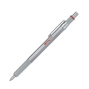 rOtring 600 Kugelschreiber silberfarbener Schaft | Spitze mittel | Schwarze Tinte | Angebot 20,39€ (27€ vorher)