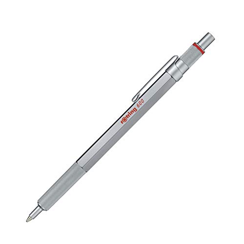 rOtring 600 Kugelschreiber silberfarbener Schaft | Spitze mittel | Schwarze Tinte | Angebot 20,39€ (27€ vorher)