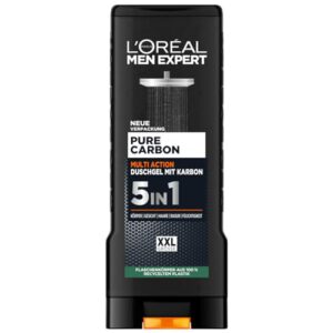 L’Oréal Men Expert XXL 5in1 Duschgel und Shampoo für Männer, Pure Carbon, 400 ml – Nur 2,13€ statt 2,99€