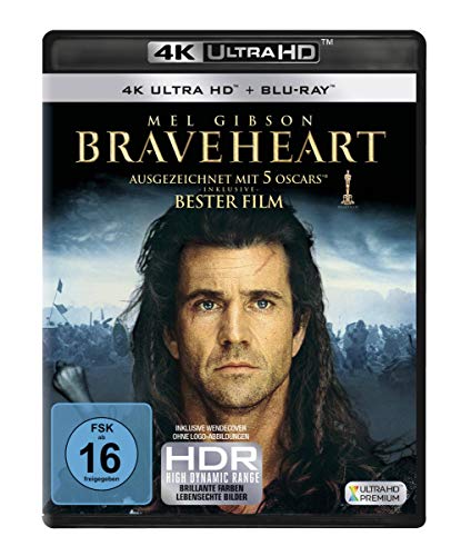 Braveheart (1995) – 4K Bluray – IMDB 8,3 für nur 14,97€ statt 19,99€ – Amazon Prime Deal