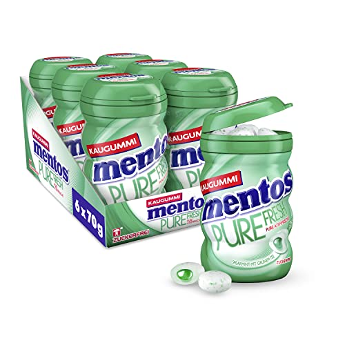 Mentos Kaugummi Pure Fresh Spearmint 6 Boxen – Frischer Atem zum Sparpreis!