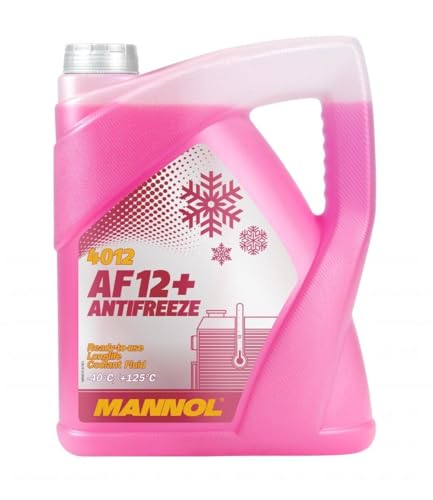 MANNOL MN4012-5 Longlife Antifreeze AF12+ -40 Kühlerfrostschutz Kühlmittel 5L für nur 12,50€ statt 15,49€ – Spare 19%!