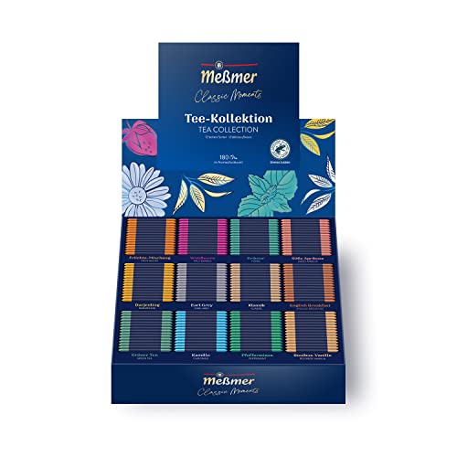 Meßmer Collection Box 12 Verschiedene Teesorten, 180 Teebeutel – Perfektes Geschenk für Teeliebhaber!