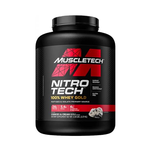 Muscletech Nitrotech 100% Whey Gold Cookies and Cream 5lbs EU (RB) – Top Angebot: 35,68€ statt 54,31€