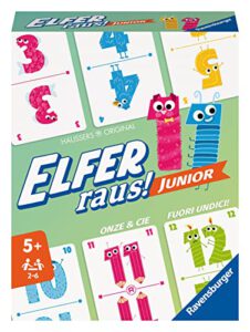 Ravensburger – Elfer Raus! Junior – Kartenspiel 2 – 6 Spieler, Spiel ab 5 Jahren – Deal: 3,99€ (Ersparnis: 7€)