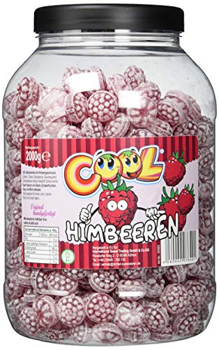 Cool Klassische Himbeerdrops | Bonbons mit Himbeergeschmack | 2kg Dose nur 13,99€ statt 18,35€ – Spare 24%!