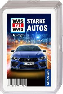 KOSMOS WAS IST WAS Starke Autos Quartett – Trumpfspiel Ab 8 Jahre für nur 2,39€ (statt 2,99€)