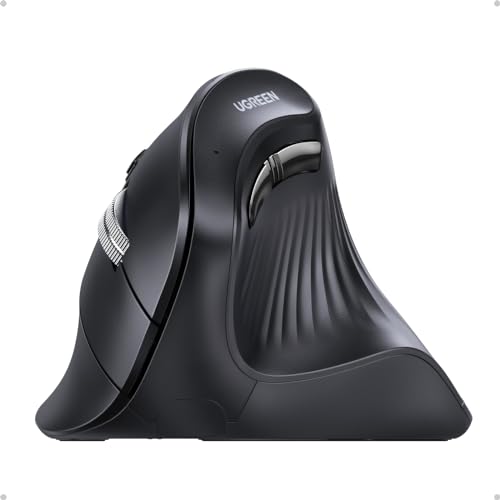 25,99€ UGREEN Vertikale Bluetooth Maus kabellos: Ergonomisch und präzise mit 4 DPI-Stufen | Bluetooth 5.0+2.4G | Kompatibel mit PC/Laptop/Tablet/Handy