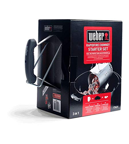 Spare 4,90€! Weber 17631 Grillstarterset für Holzkohlegrills – Der schnelle Weg zu knisternden Briketts