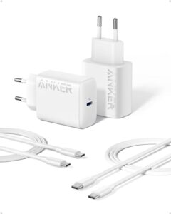 Anker 25W (2er Set) USB-C Ladegerät mit 1,5m Kabel – Schnellladen zum Sparpreis!