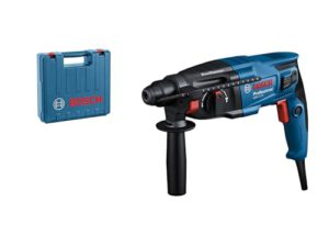 Bosch Professional Bohrhammer GBH 2-21 (mit SDS plus, inkl. Zusatzhandgriff, Maschinentuch, Tiefenanschlag, im Handwerkerkoffer) – Hammerbohren in Beton leicht gemacht!