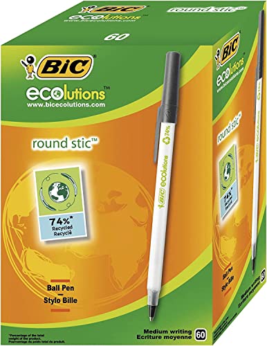 Spare 43% beim Kauf des BIC Kugelschreiber ECOlutions Round Stic 60er Packs auf Amazon