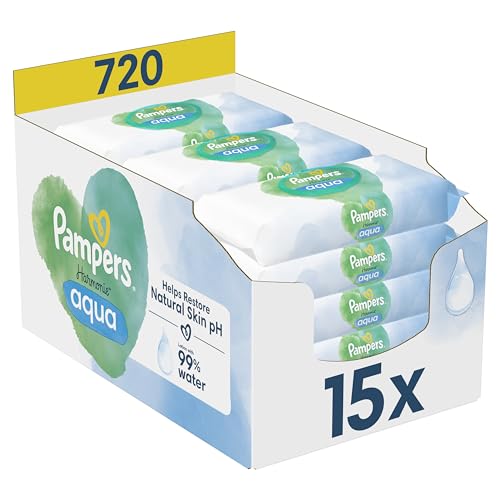 Pampers Harmonie Aqua Baby Feuchttücher Box: Sanfter Hautschutz für zarte Haut [17,24€ statt 23,95€]