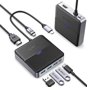 ORICO USB C Hub 6 in 1 Docking Station mit 4K HDMI – 50% sparen!