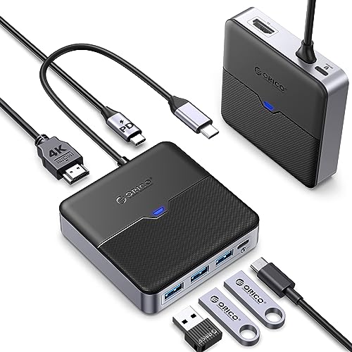 ORICO USB C Hub 6 in 1 Docking Station mit 4K HDMI – 50% sparen!