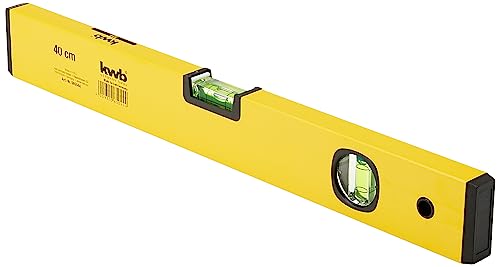 kwb Wasserwaage Aluminium 40 cm, 0,5 mm/m Genauigkeit, hoch präzise geschliffen nur 6,59€ – 37% Rabatt vom alten Preis!