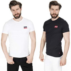 Levi’s Herren 2’er Pack Crewneck Graphic Tee T-Shirt 100% Baumwolle (Gr. XXS-XXL) – 20€ statt 36,19€!