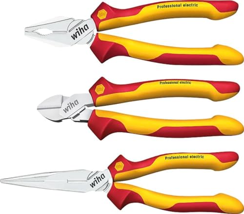 Wiha Zangen Set (26852) 3-tlg. Universal Kombizange 180mm + Flachrundzange 200mm + Seitenschneider 160mm: 44,50€ statt 58,48€ – Spar-Vorteil bei Amazon