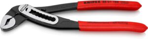 KNIPEX Alligator, Wasserpumpenzange / Rohrzange, Chrom-Vanadium, atramentiert, 180 mm, 88 01 180 für 14,91€ – Spare 4,39€