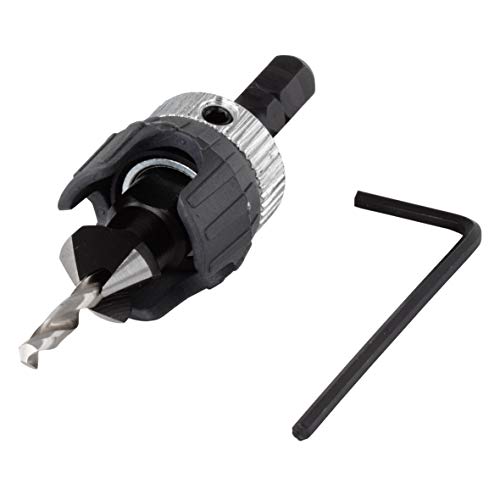 wolfcraft Vorbohrer mit Senker und Tiefenstopp I 2544000 für Senkkopfschrauben Ø 3,2–12mm nur 7,97€ – Spare 5,49€!