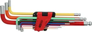 KS Tools 151.4420 Kugelkopf-Innensechskant-Winkelstiftschlüssel-Satz, extra lang [Prime] – Nur 15,73€ statt 20,36€ – Spare 22%
