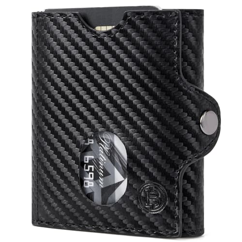 BOSTANTEN Slim Wallet mit Münzfach & RFID-Schutz – Geldbörse Herren & Damen Klein mit Kartenetui – Mini Portmonee Karten Geldbeutel Herren – Smart Wallets for Men (Schwarz) für nur 11,99€ statt 19,99€