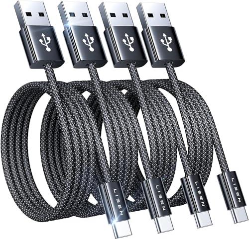 Lisen USB-A- auf USB-C-Kabel Set – 4er Pack (0,5m/1m/2x2m) zum Spitzenpreis!